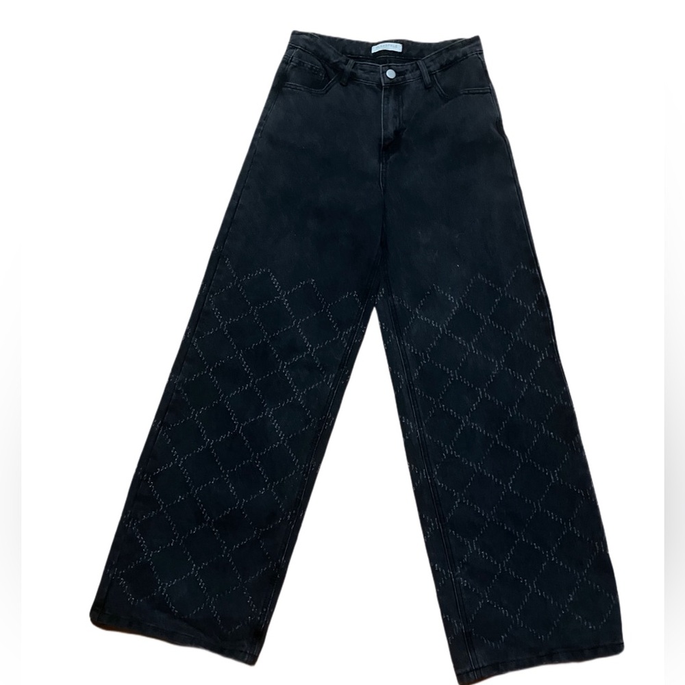 Black w/Texture “FLEASTYLE” Small Jeans